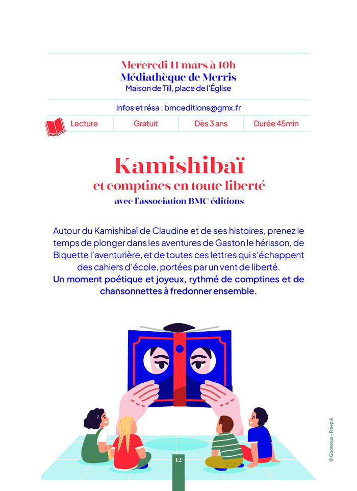 Lecture "Kamishibaï et comptines en toute liberté" -- Printemps des Poètes