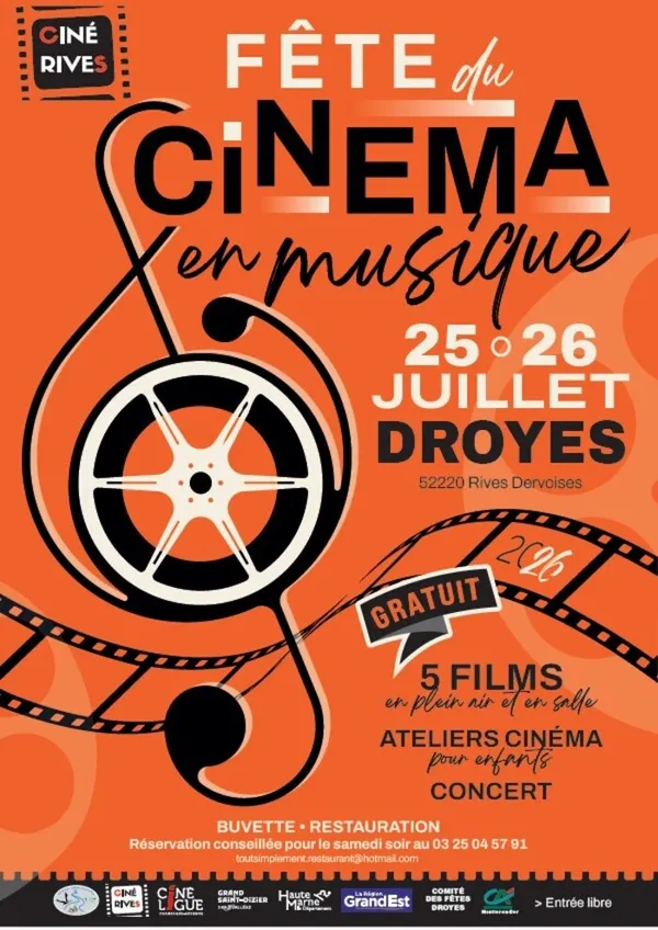 25 et 26 juillet FETE DU CINEMA à DROYES