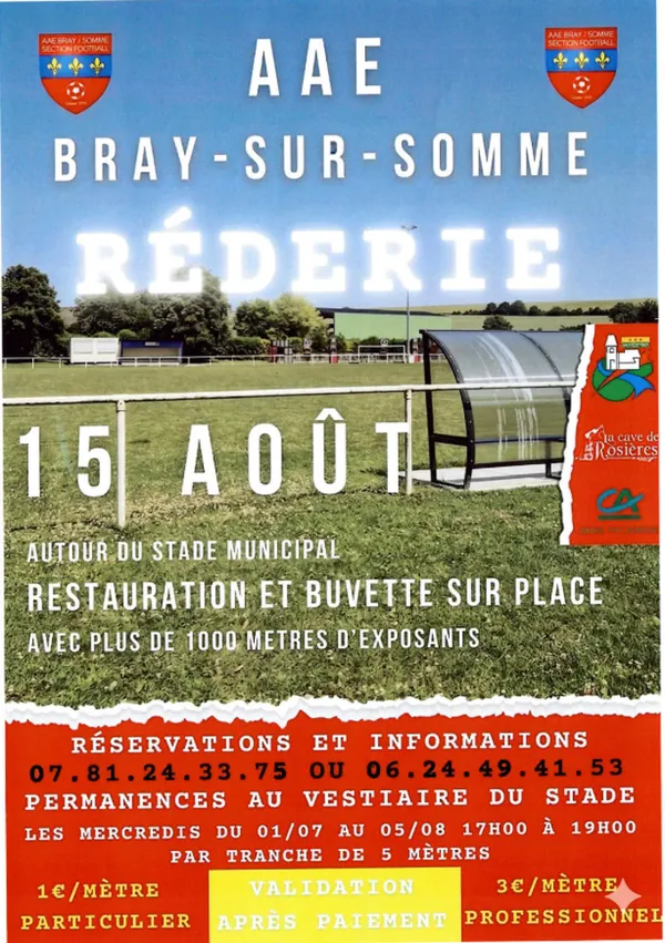 Réderie à Bray-sur-Somme organisée par l'AAE