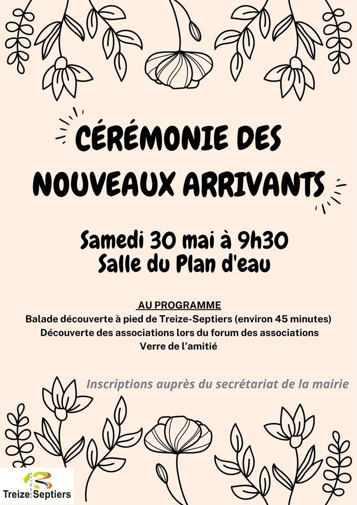 Cérémonie des nouveaux arrivants