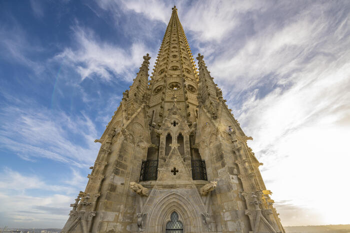 Réouverture de la flèche Saint-Michel