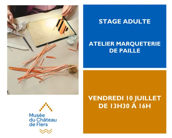 Stage adultes : Initiation à la marqueterie de paille