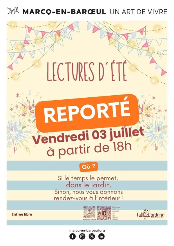 Soirée lectures d'été