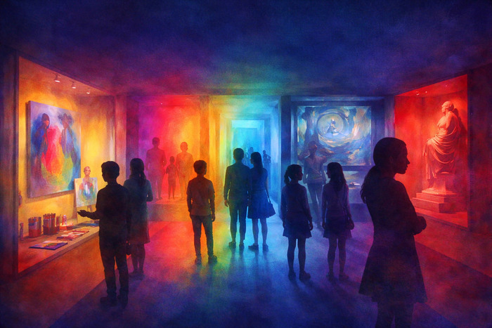 La nuit des musées au Centre d'art de Jausiers : une soirée artistique entre créations, visite et ambiances nocturnes