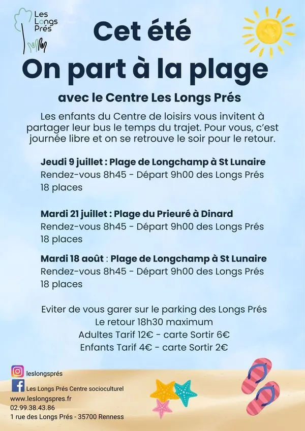 Cet été on part à la plage.