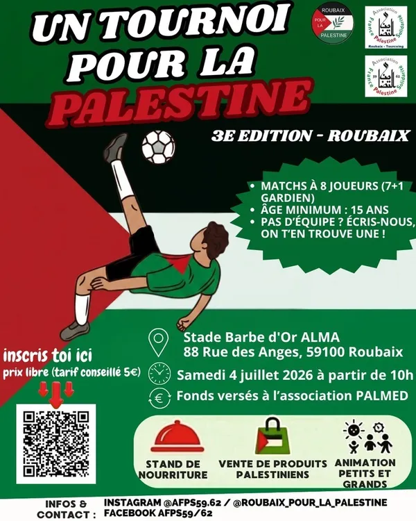 Un tournoi pour la Palestine