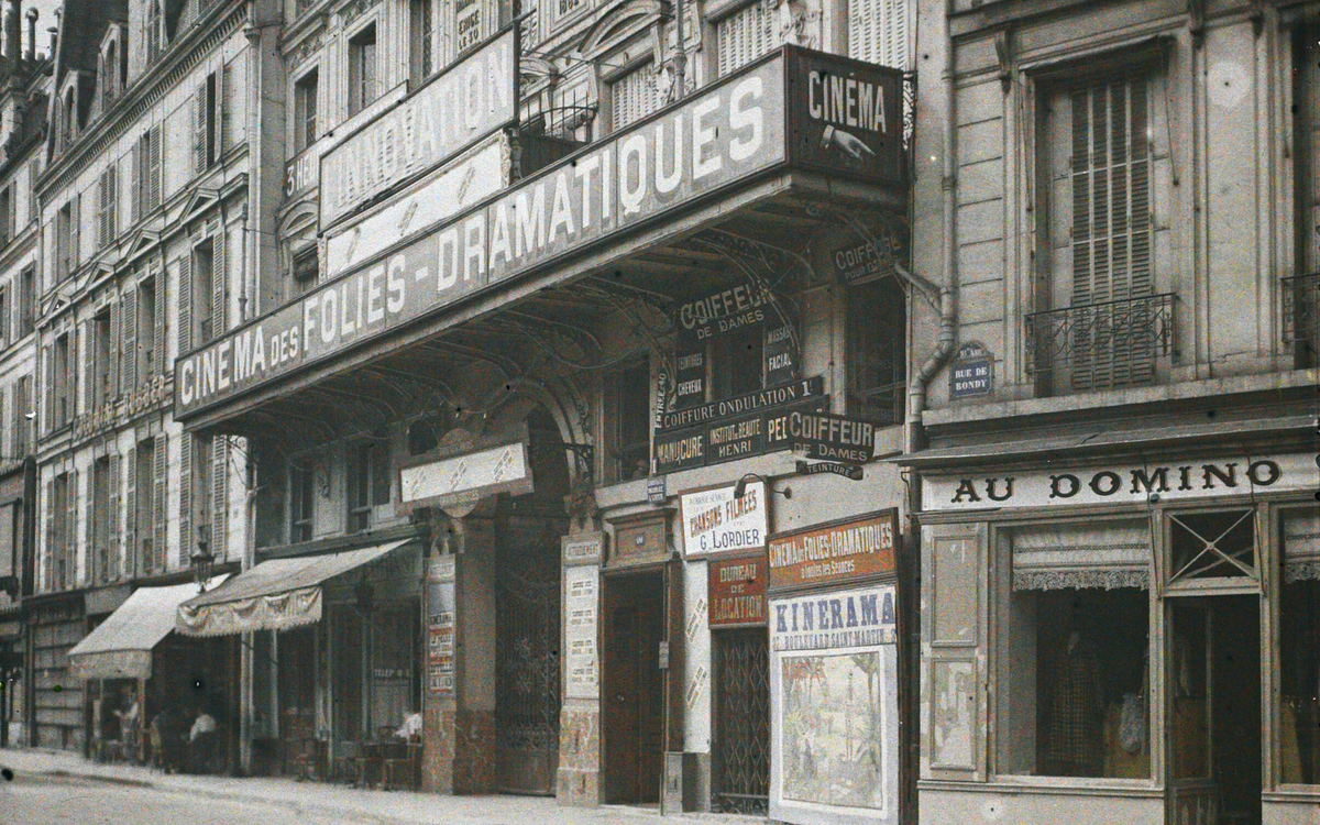 Un boulevard pour les premiers pas du cinéma