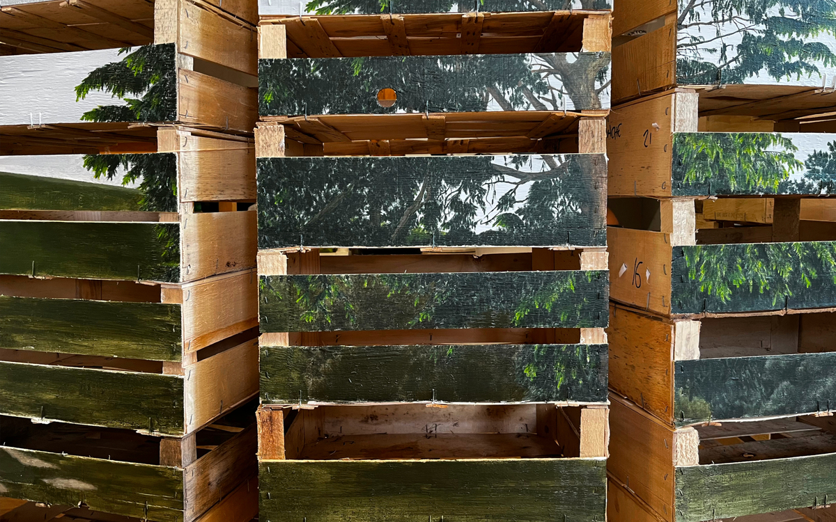 Cagettes / Exposition d'art contemporain au K.A.B par Mathieu Arfouillaud