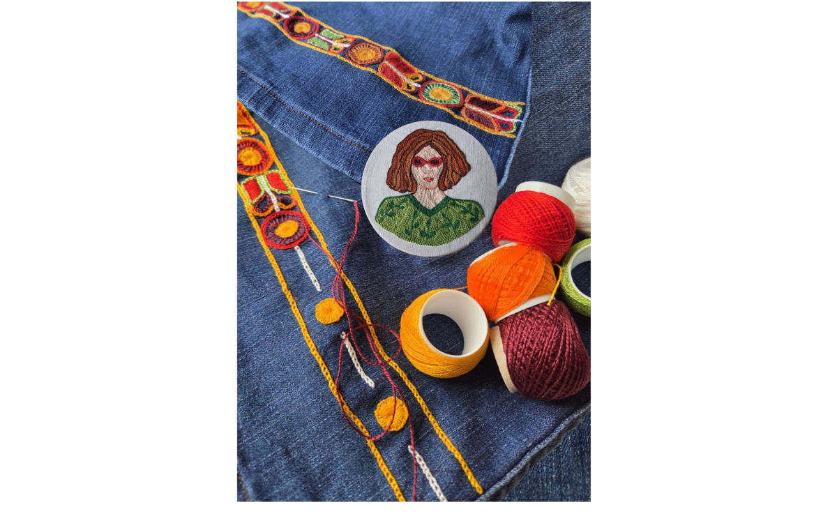 Initiation à la broderie bretonne par Hélène Sauteron