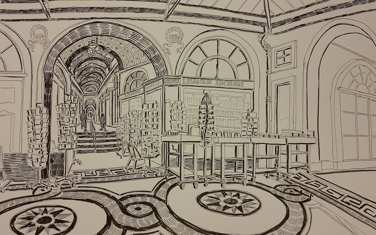 Visite dessinée de la galerie Vivienne