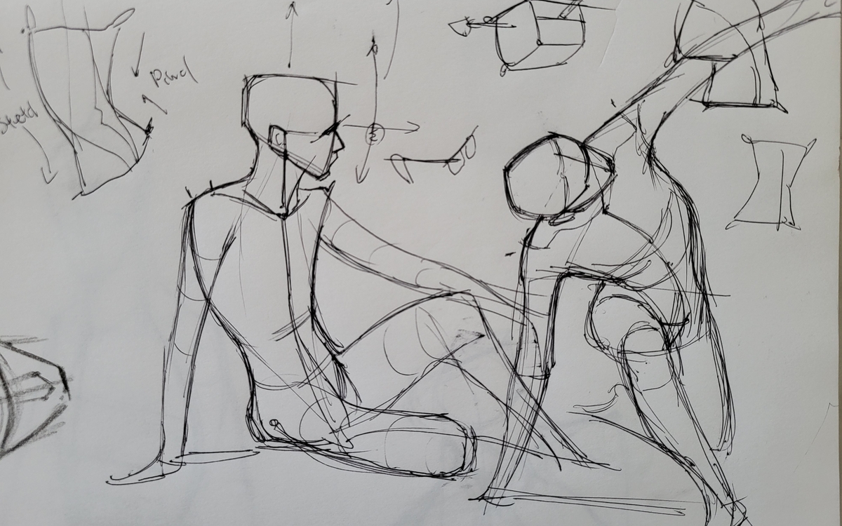 Stage de dessin du corps humain (formes de bases)
