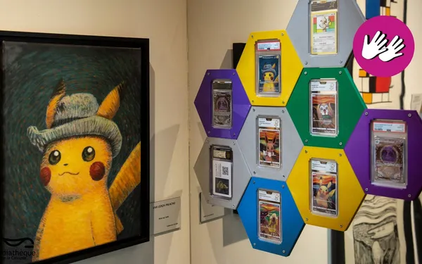 Lectures LSF/FR au Musée en Herbe pour l'exposition "Admirez les tous, exposition hommage à Pokémon."