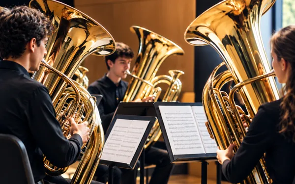 Concert d'ensemble de tubas à la Fabrique de la Solidarité