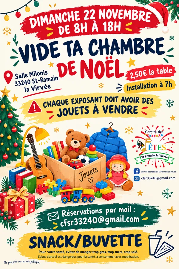 Vide ta chambre de Noël