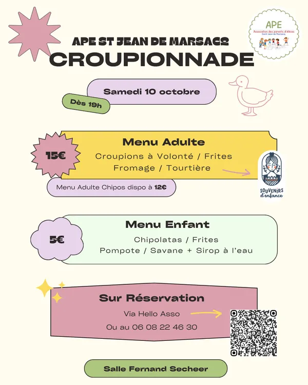 Croupionnade de l'APE de St Jean de Marsacq