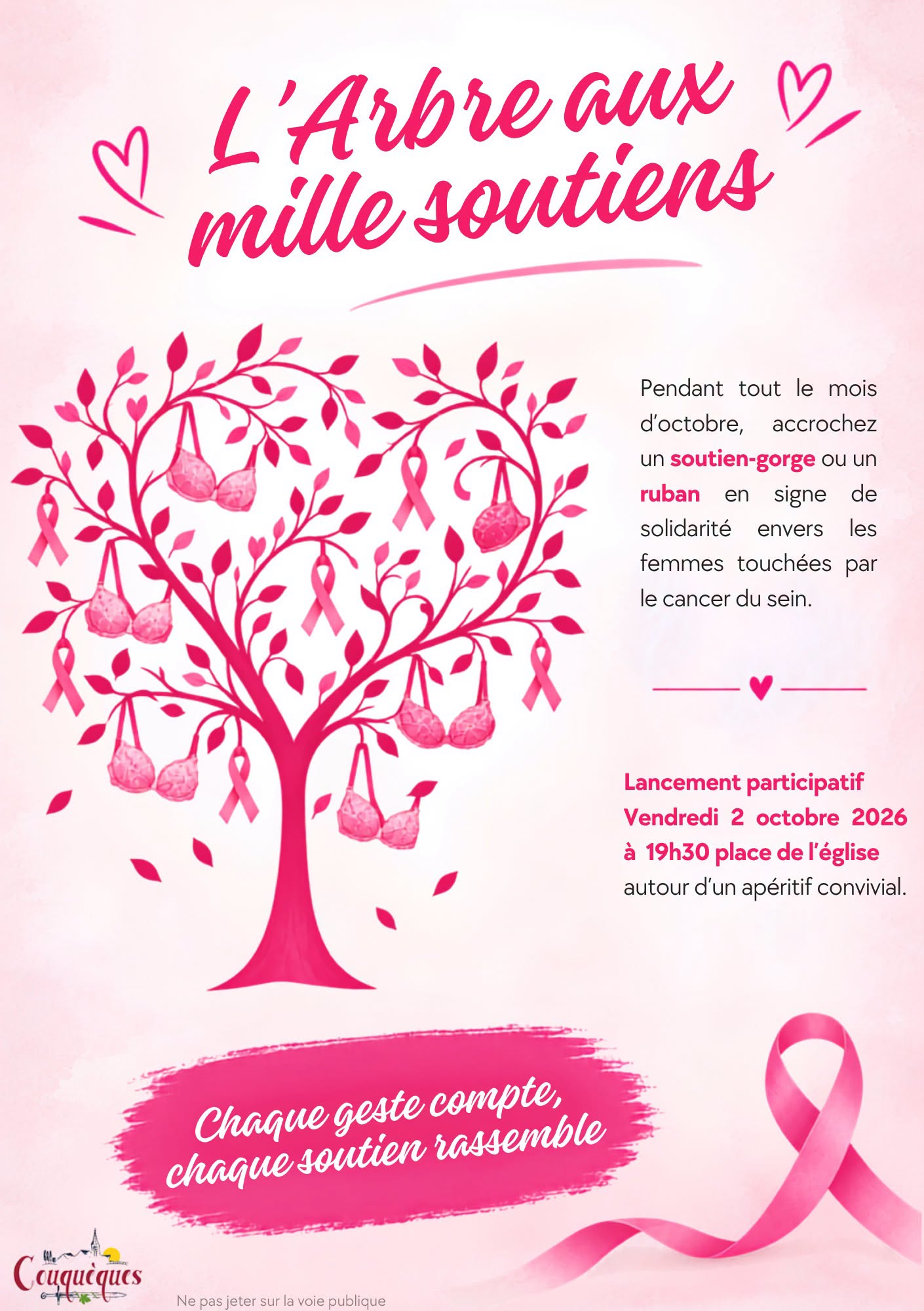 Octobre Rose 2026 : l'Arbre aux mille soutiens