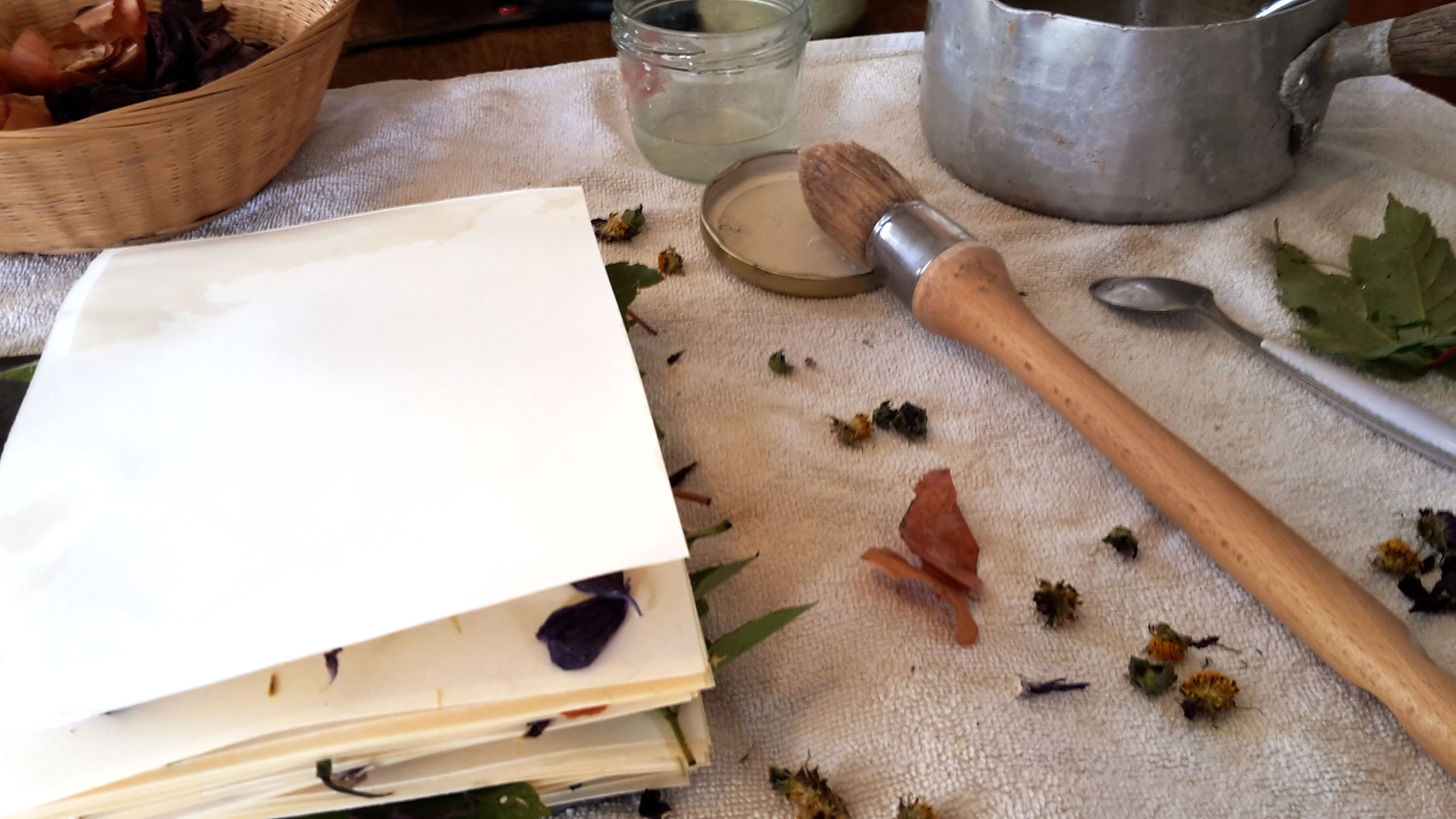 Atelier Après-midi "Empreinte végétales sur papier"