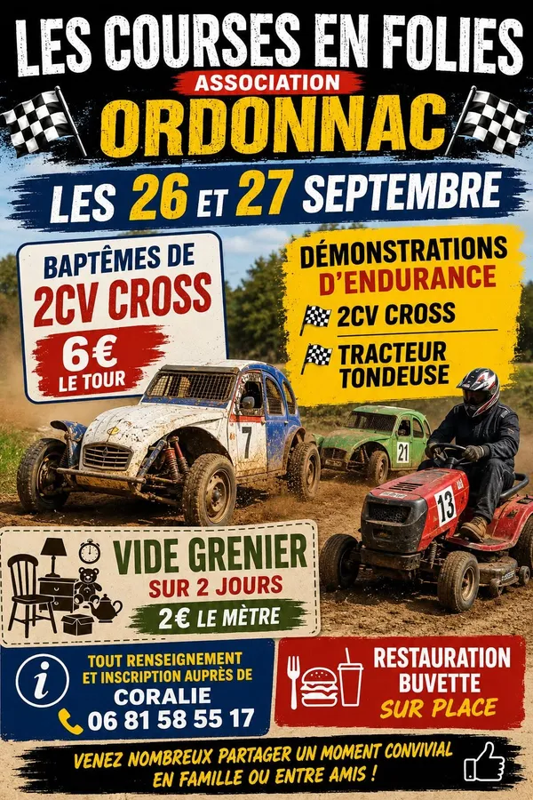 Week-end les Courses en folies à Ordonnac