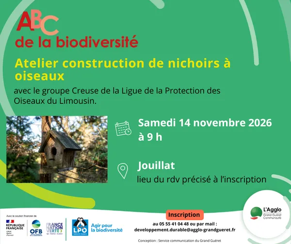 Ateliers de construction de nichoirs à oiseaux
