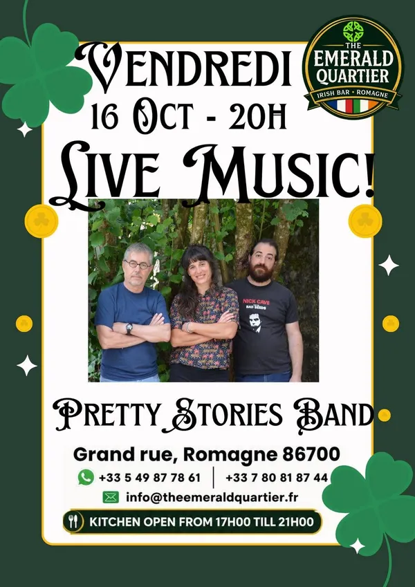 Live music : Pretty Stories Band