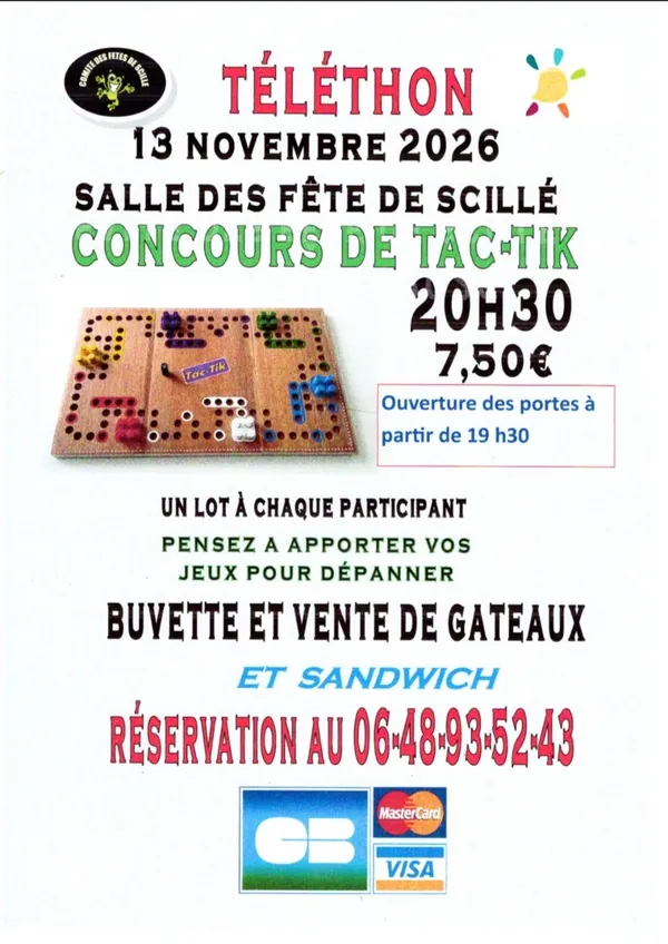 Téléthon : concours de Tac-Tik