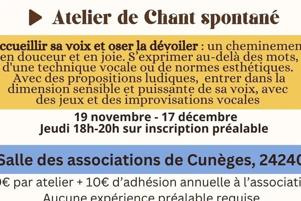 Atelier | Chant spontané
