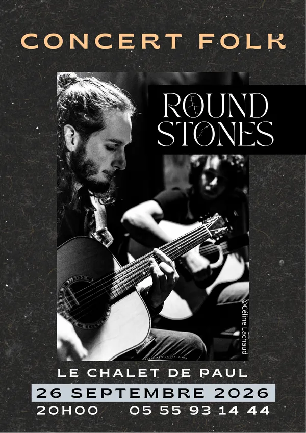Concert folk de Round Stones - au Chalet de Paul