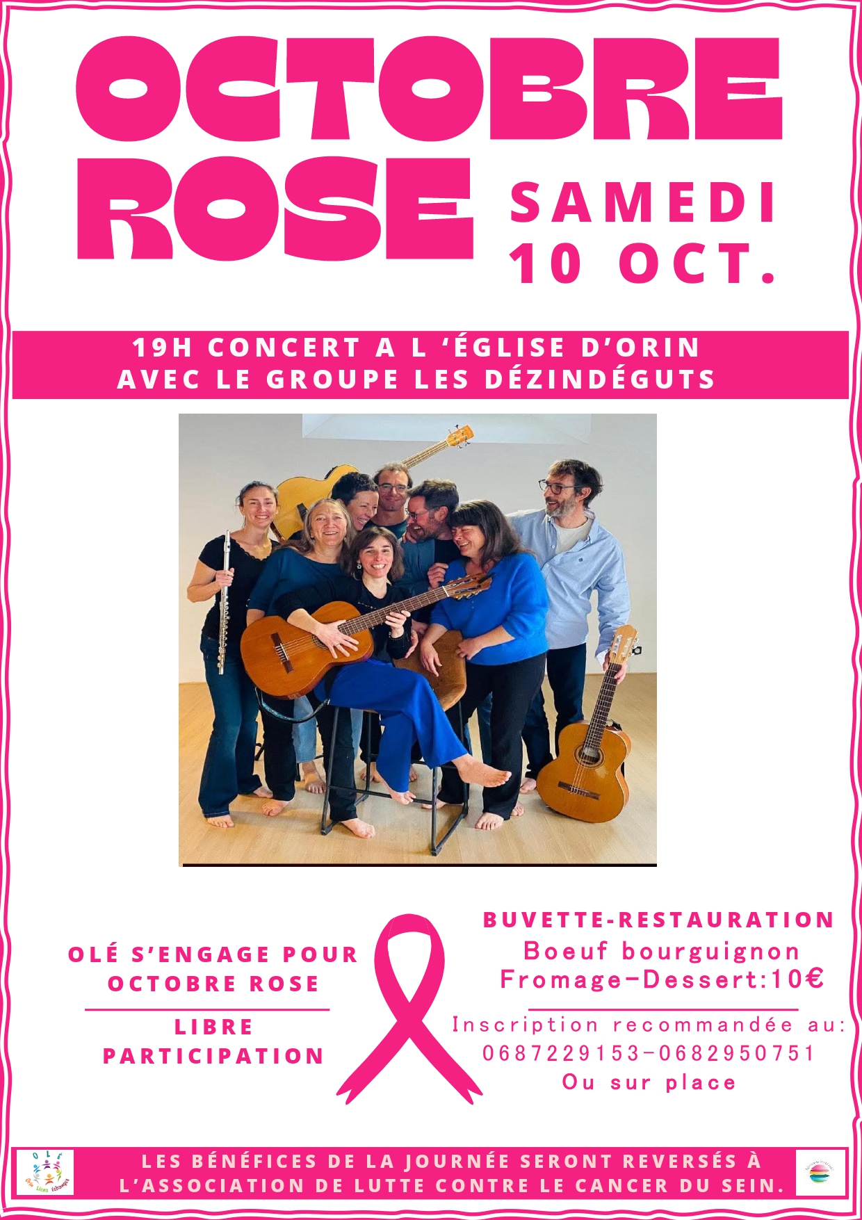 Octobre rose avec le groupe les Dézindéguts
