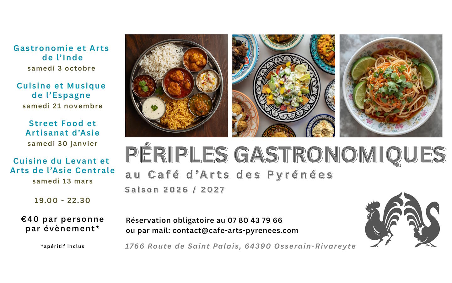 Soirée "Périples Gatronomiques" : Gastronomie et Arts d'Inde