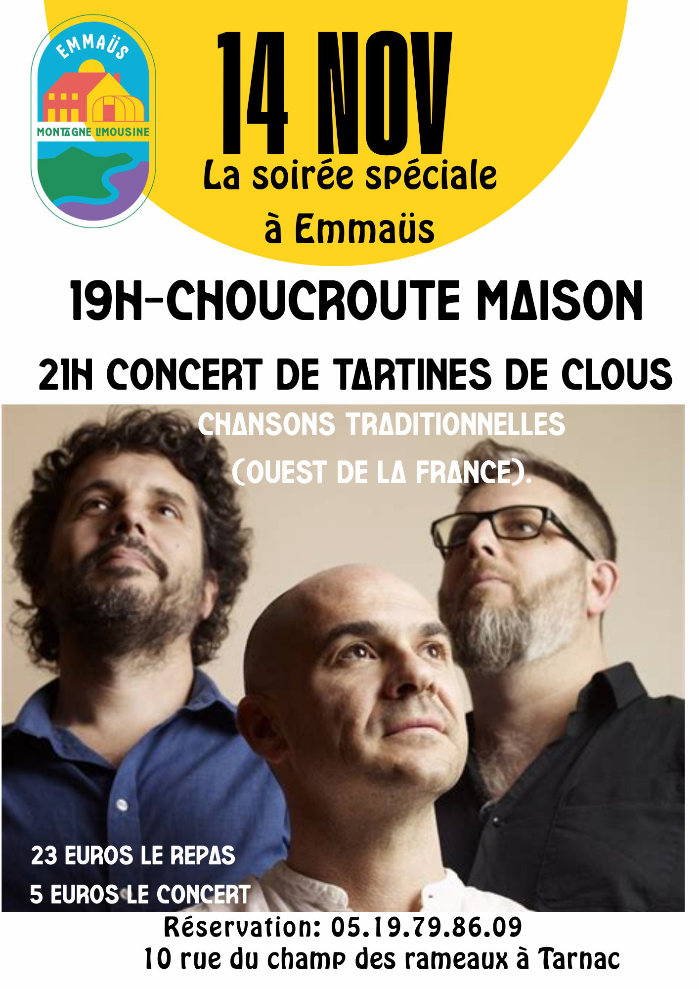 La Soirée Spéciale à Emmaüs