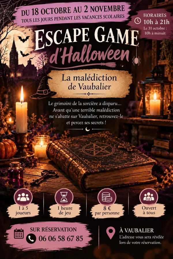 Escape Game Halloween - La malédiction de Vaubalier