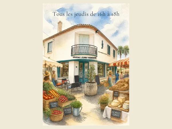 Marché de producteurs à Soussac