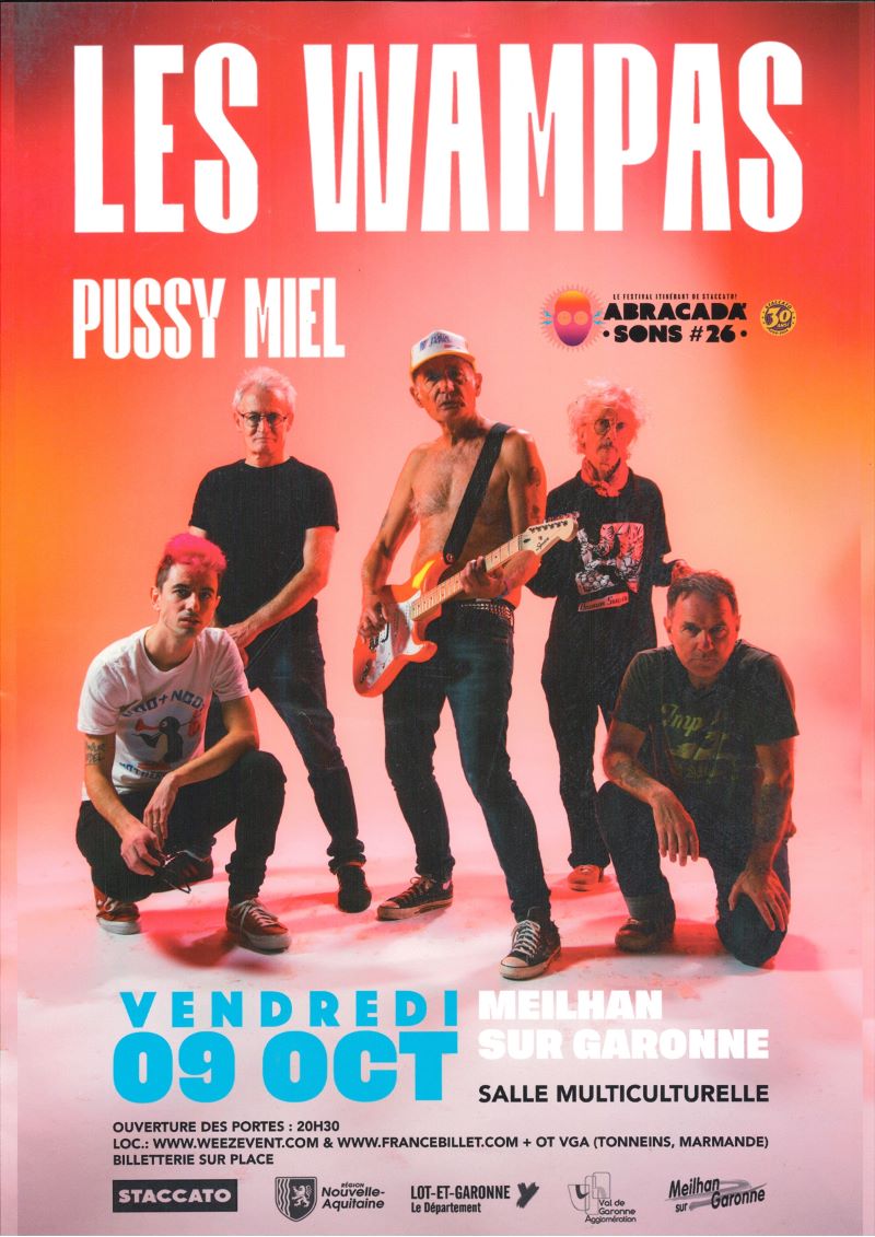 Festival Abracada'Sons #26 - LES WAMPAS - 1ère partie PUSSY MIEL en Concert