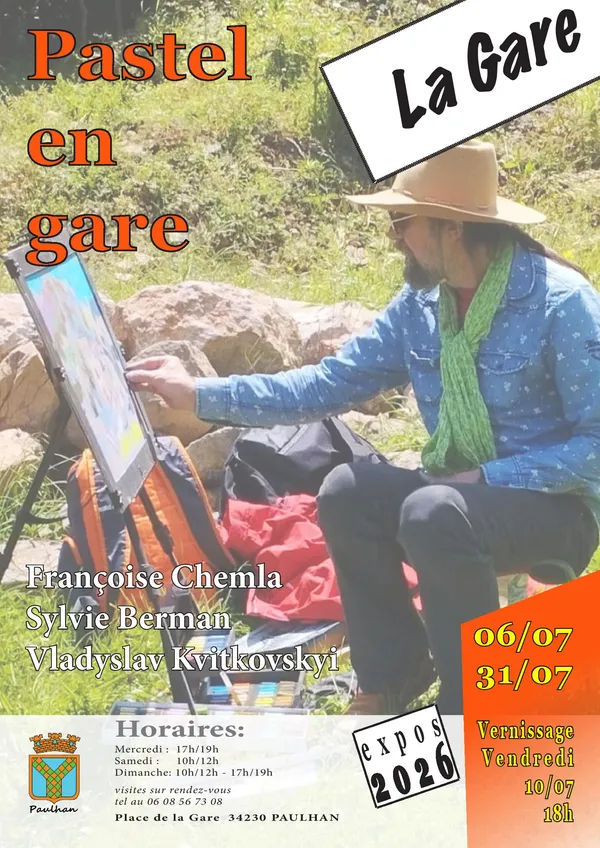 EXPOSITION PASTEL EN GARE