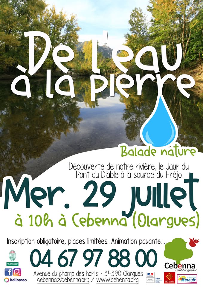 BALADE EN BORD DE RIVIÈRE : DE L’EAU À LA PIERRE