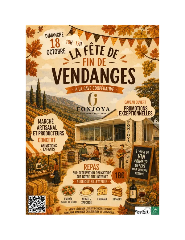 FÊTE DE FIN DE VENDANGE CAVE COOPÉRATIVE DE FONJOYA