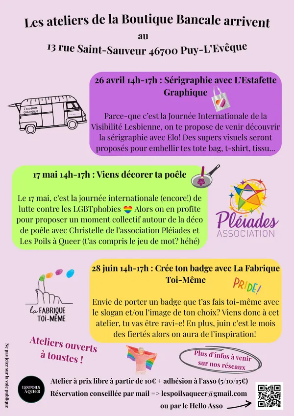 Viens décorer ta poêle à la Boutique Bancale