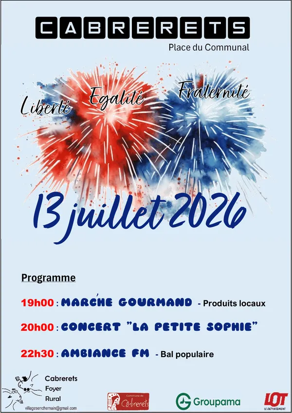 Marché gourmand et bal populaire à Cabrerets