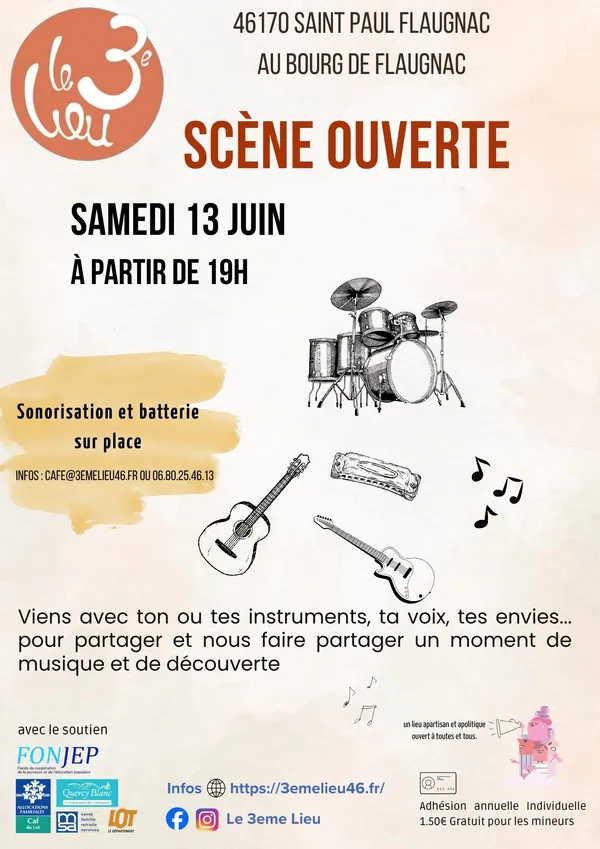 Scène ouverte au 3ème lieu