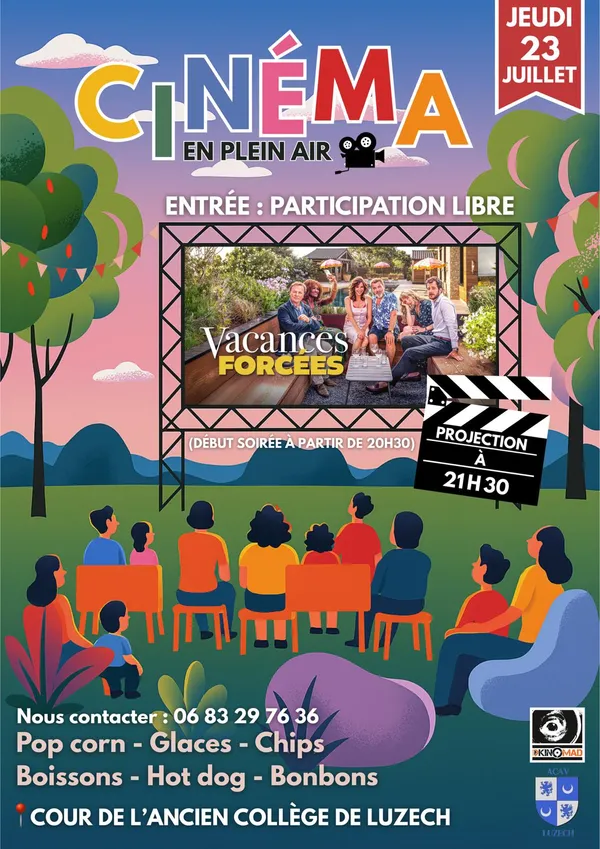 Cinéma en plein air à Luzech