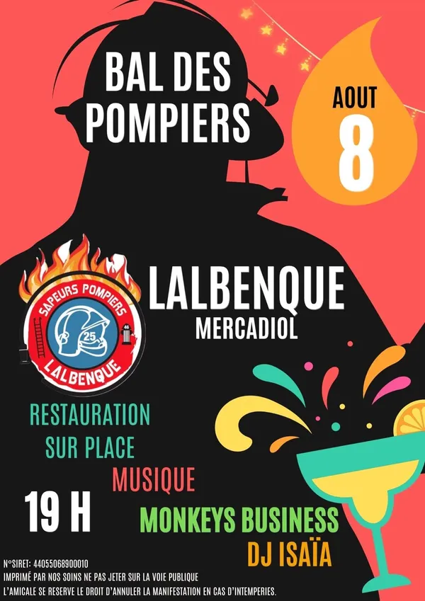 Bal des pompiers de Lalbenque
