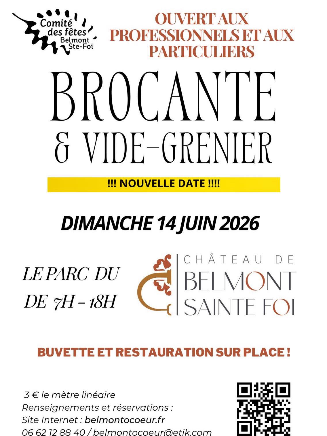 Brocante et vide-greniers à Belmont-Sainte-Foi