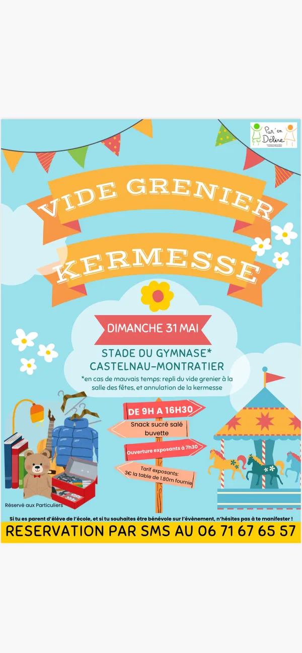 Vide-greniers et kermesse à Castelnau-Montratier