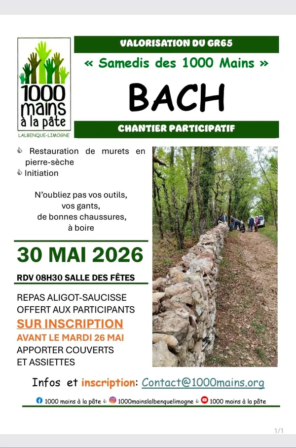 Chantier participatif "Les samedis des 1000 mains"