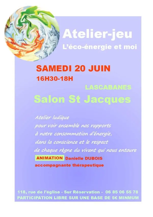 Atelier-jeu : l'éco-énergie et moi au Salon Saint Jacques