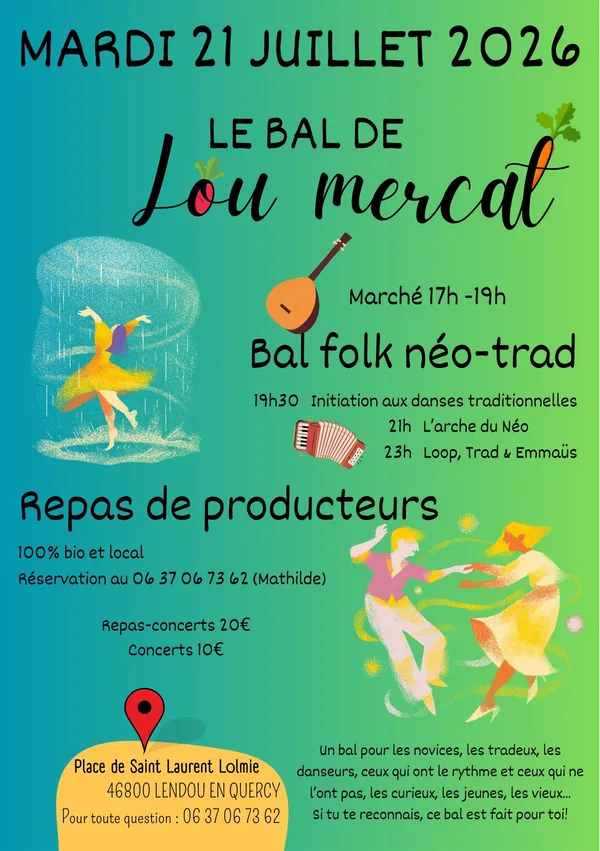 Bal folk néo-trad au marché Lou Mercat