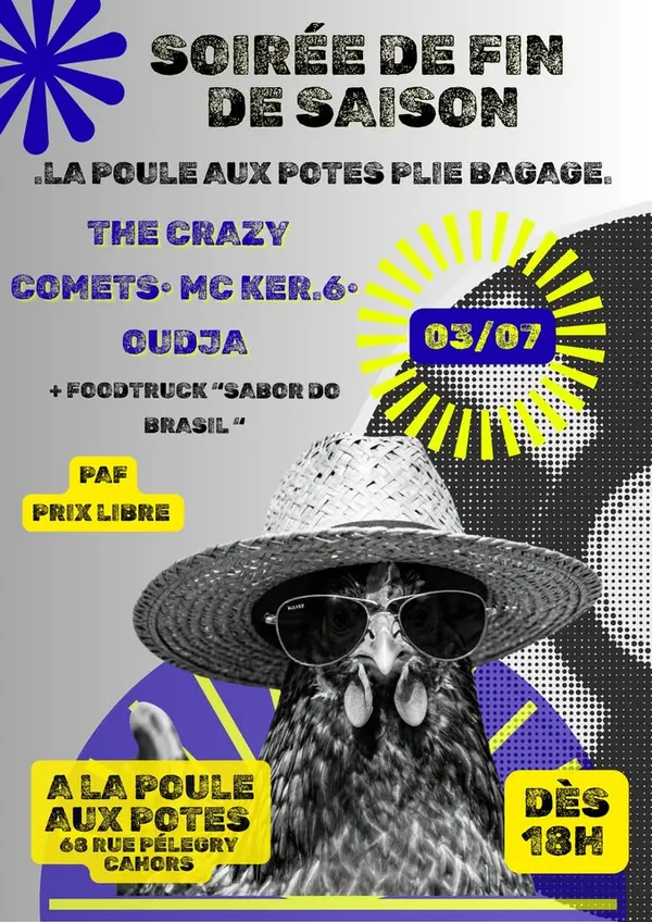 Soirée de fin de saison à la Poule aux Potes