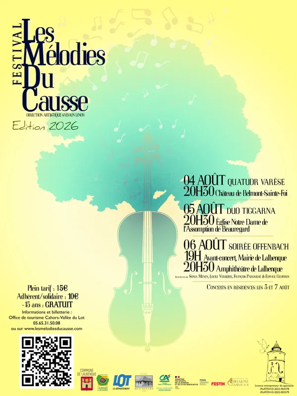Festival les Mélodies du Causse : Soirée Offenbach