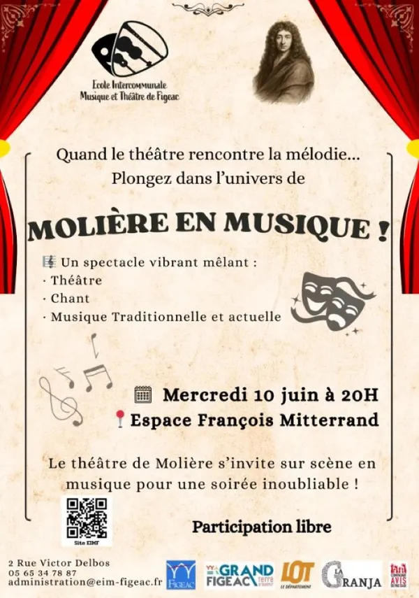Concert/spectacle à Figeac : « Molière en Musique ! »
