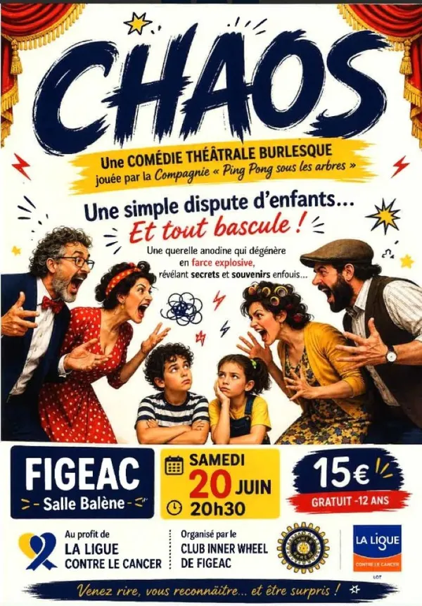 Théâtre à Figeac : "Chaos" Cie Ping Pong sous les arbres